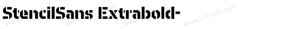 StencilSans Extrabold字体转换
